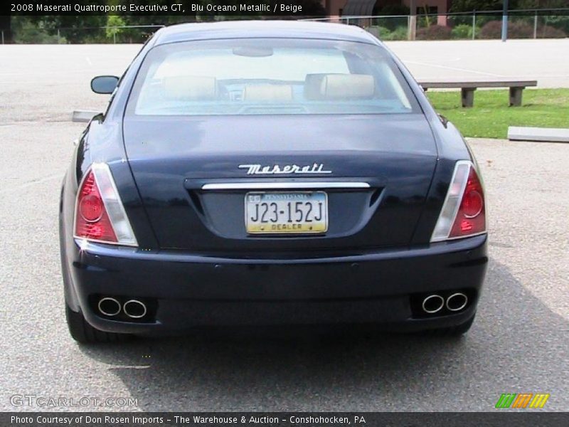 Blu Oceano Metallic / Beige 2008 Maserati Quattroporte Executive GT