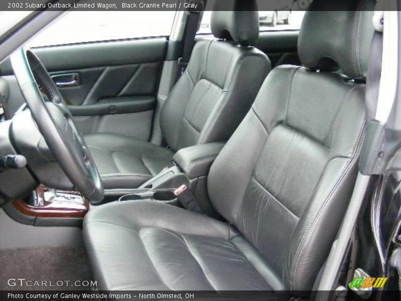 Black Granite Pearl / Gray 2002 Subaru Outback Limited Wagon