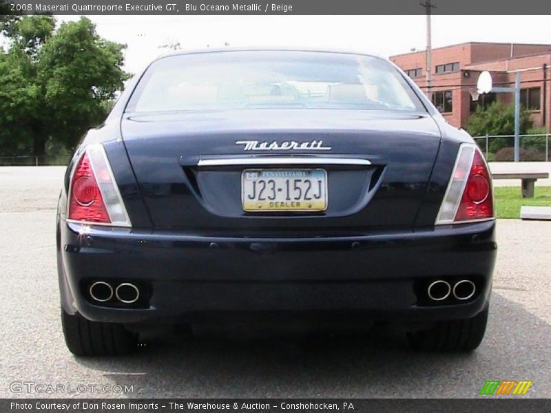 Blu Oceano Metallic / Beige 2008 Maserati Quattroporte Executive GT