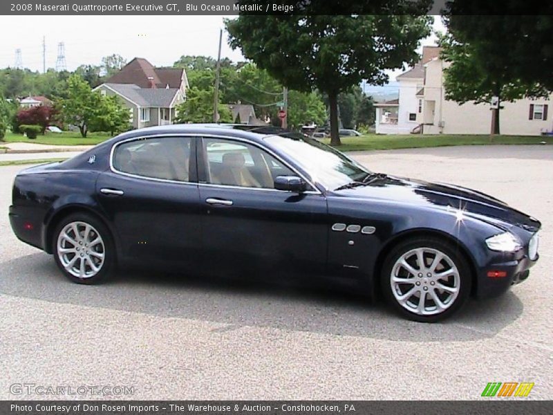 Blu Oceano Metallic / Beige 2008 Maserati Quattroporte Executive GT