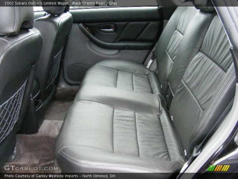 Black Granite Pearl / Gray 2002 Subaru Outback Limited Wagon