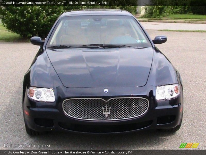Blu Oceano Metallic / Beige 2008 Maserati Quattroporte Executive GT