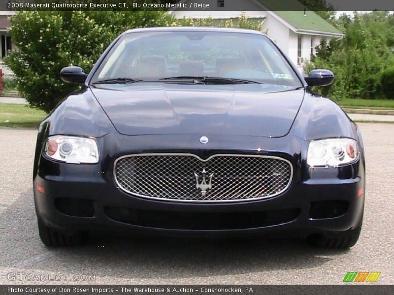 Blu Oceano Metallic / Beige 2008 Maserati Quattroporte Executive GT