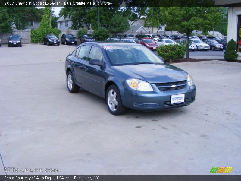 Blue Granite Metallic / Gray 2007 Chevrolet Cobalt LS Sedan