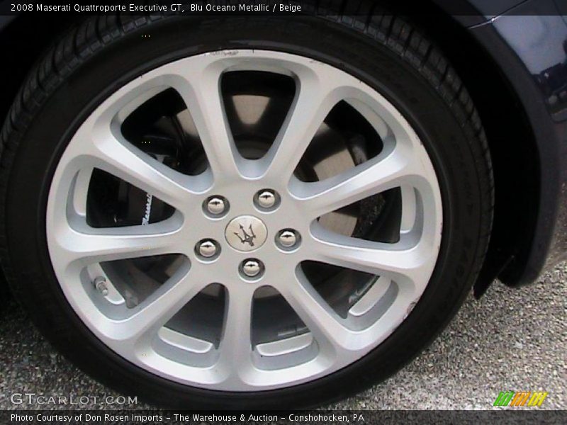 Blu Oceano Metallic / Beige 2008 Maserati Quattroporte Executive GT