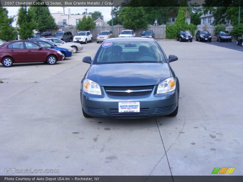 Blue Granite Metallic / Gray 2007 Chevrolet Cobalt LS Sedan