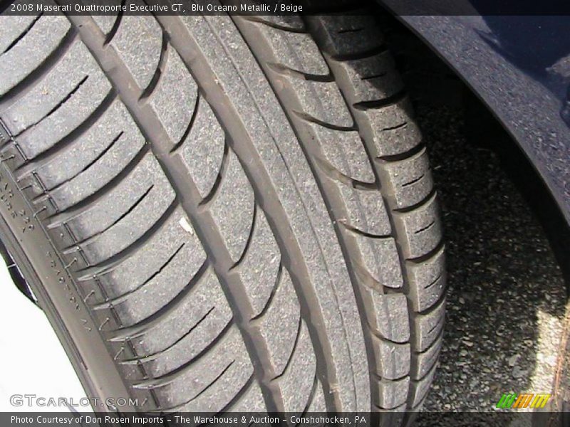 Blu Oceano Metallic / Beige 2008 Maserati Quattroporte Executive GT