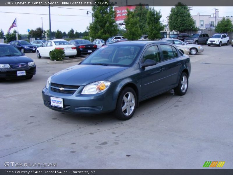 Blue Granite Metallic / Gray 2007 Chevrolet Cobalt LS Sedan