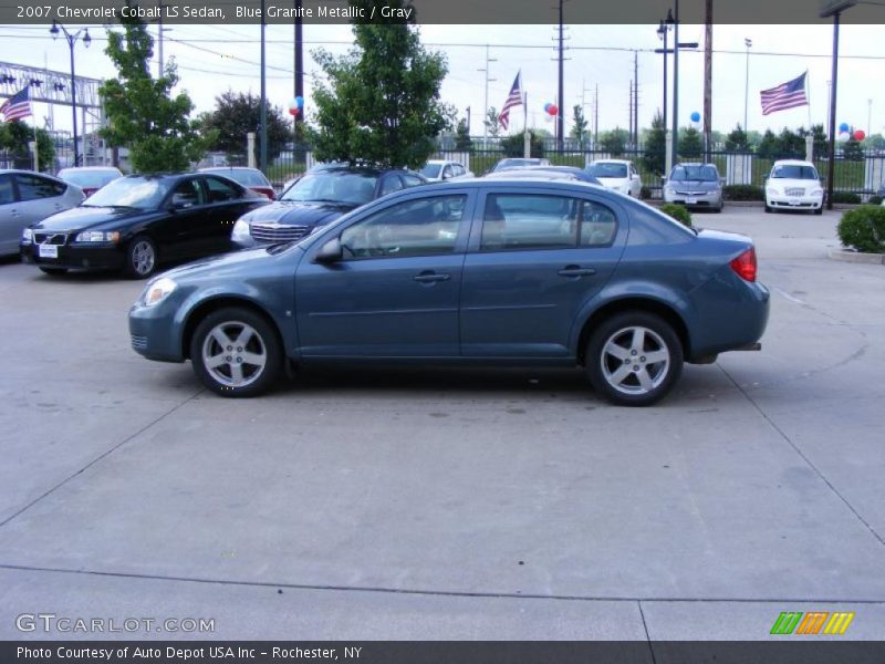 Blue Granite Metallic / Gray 2007 Chevrolet Cobalt LS Sedan