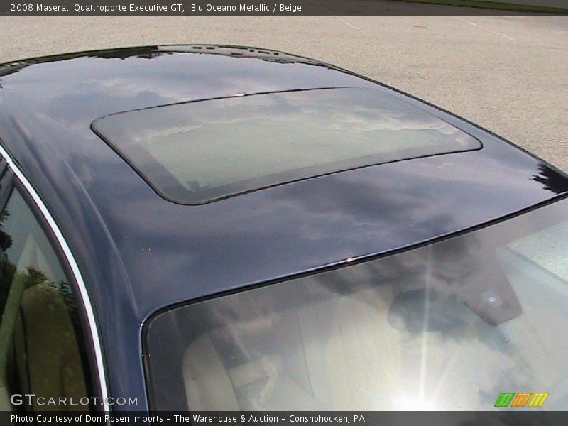 Blu Oceano Metallic / Beige 2008 Maserati Quattroporte Executive GT