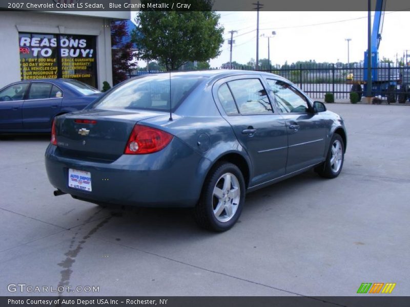Blue Granite Metallic / Gray 2007 Chevrolet Cobalt LS Sedan