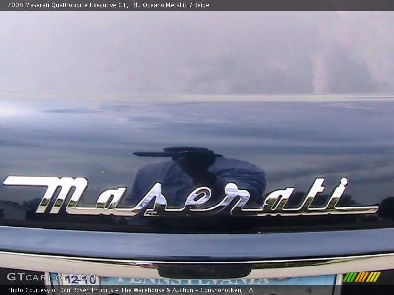 Blu Oceano Metallic / Beige 2008 Maserati Quattroporte Executive GT