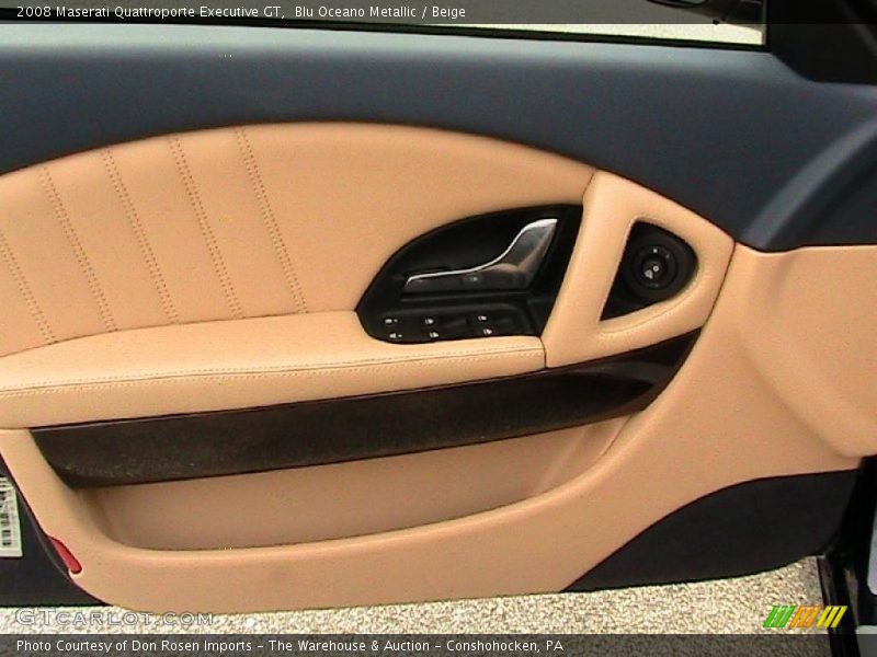 Blu Oceano Metallic / Beige 2008 Maserati Quattroporte Executive GT