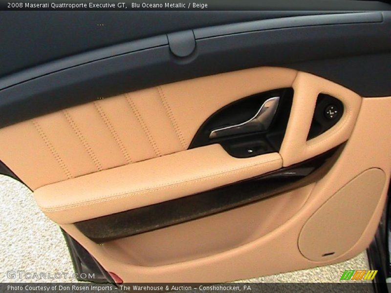 Blu Oceano Metallic / Beige 2008 Maserati Quattroporte Executive GT