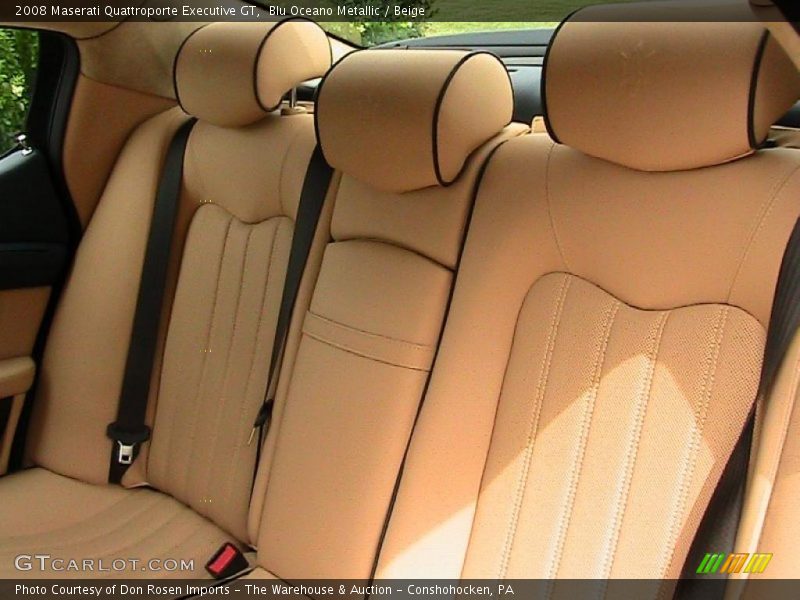 Blu Oceano Metallic / Beige 2008 Maserati Quattroporte Executive GT