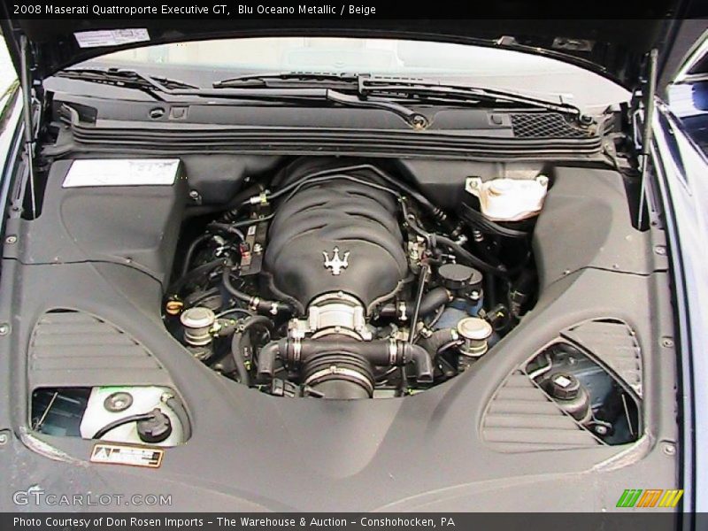 Blu Oceano Metallic / Beige 2008 Maserati Quattroporte Executive GT