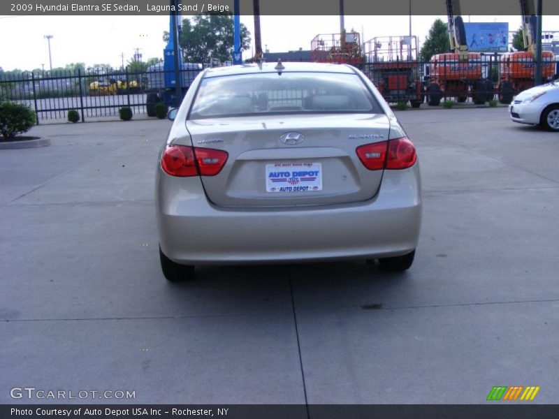 Laguna Sand / Beige 2009 Hyundai Elantra SE Sedan