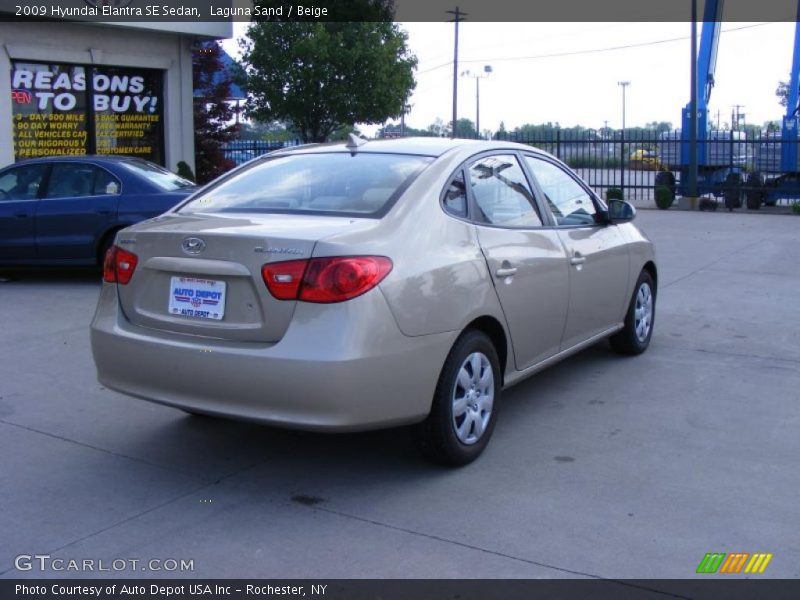 Laguna Sand / Beige 2009 Hyundai Elantra SE Sedan