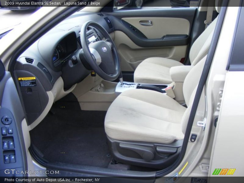 Laguna Sand / Beige 2009 Hyundai Elantra SE Sedan