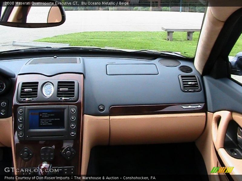 Blu Oceano Metallic / Beige 2008 Maserati Quattroporte Executive GT