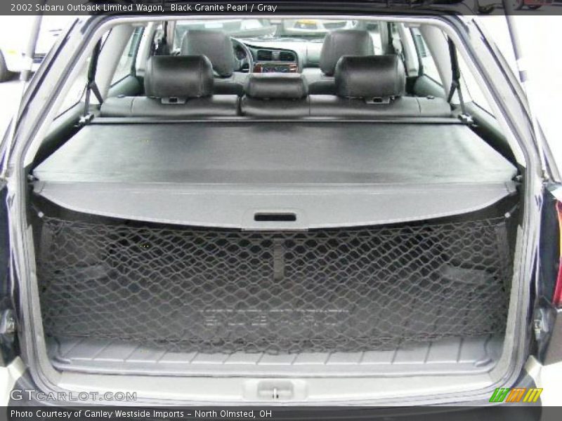 Black Granite Pearl / Gray 2002 Subaru Outback Limited Wagon