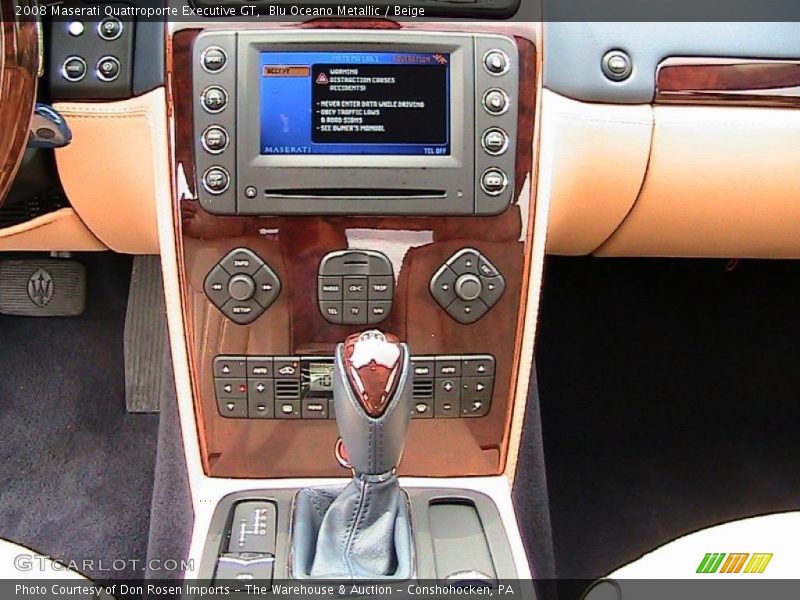 Blu Oceano Metallic / Beige 2008 Maserati Quattroporte Executive GT