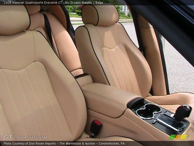 Blu Oceano Metallic / Beige 2008 Maserati Quattroporte Executive GT