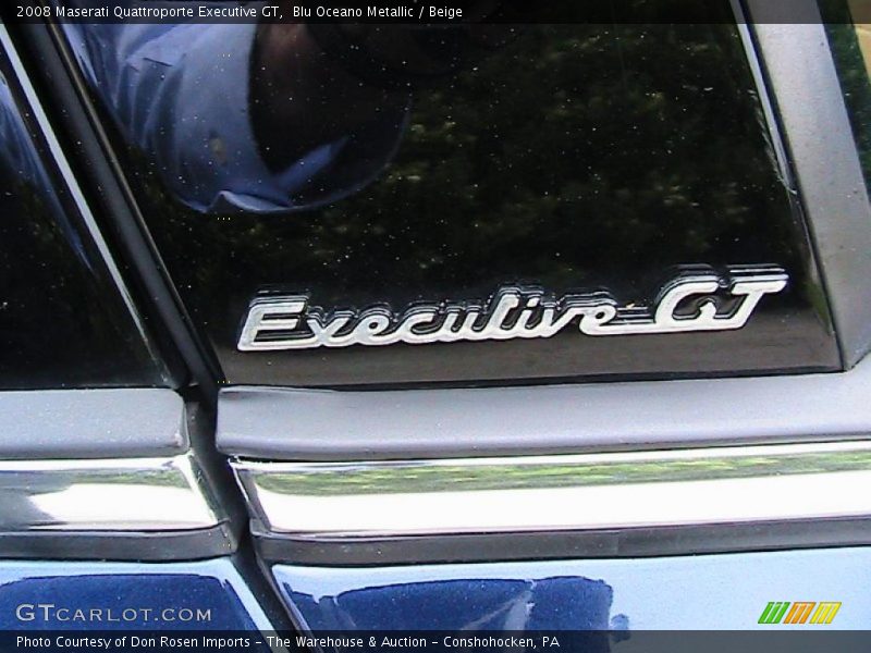 Blu Oceano Metallic / Beige 2008 Maserati Quattroporte Executive GT