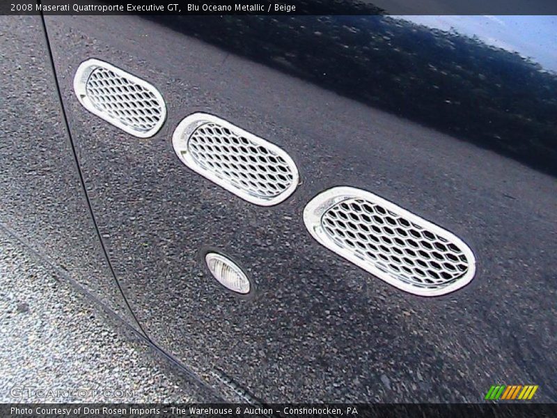 Blu Oceano Metallic / Beige 2008 Maserati Quattroporte Executive GT