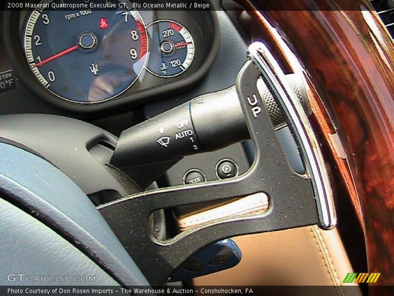 Blu Oceano Metallic / Beige 2008 Maserati Quattroporte Executive GT