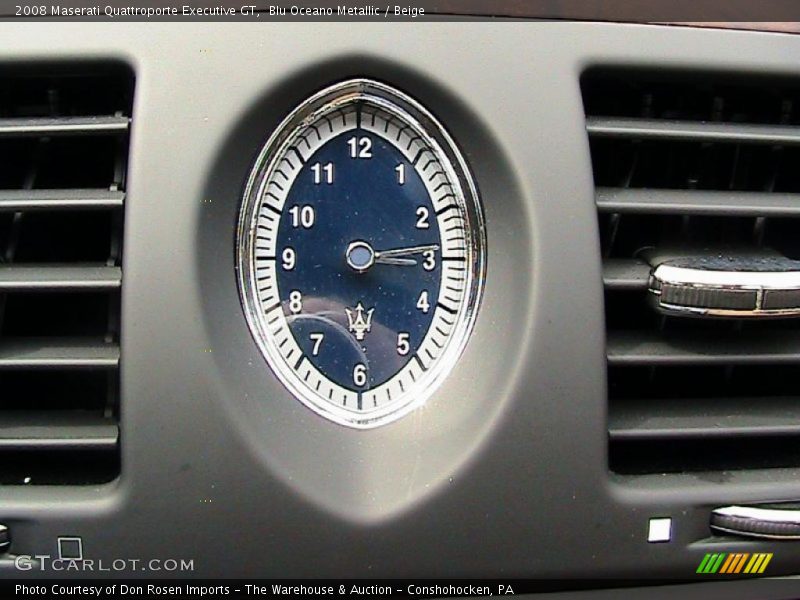 Blu Oceano Metallic / Beige 2008 Maserati Quattroporte Executive GT