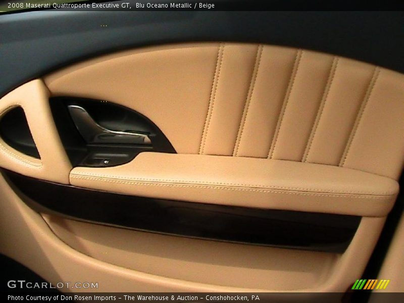 Blu Oceano Metallic / Beige 2008 Maserati Quattroporte Executive GT