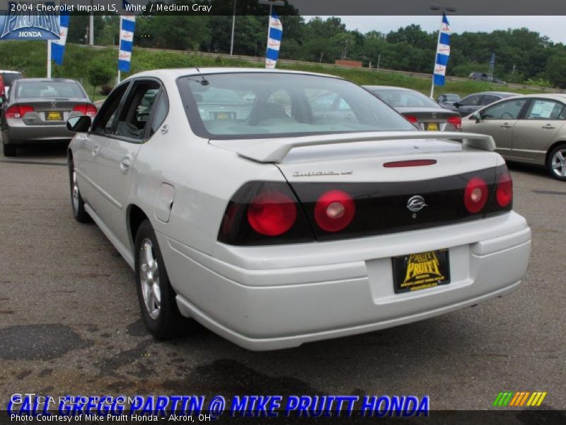 White / Medium Gray 2004 Chevrolet Impala LS