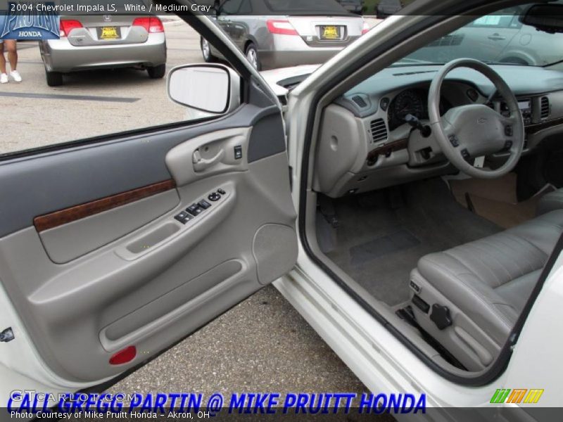 White / Medium Gray 2004 Chevrolet Impala LS