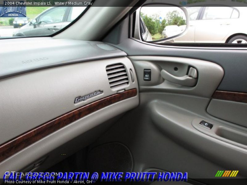 White / Medium Gray 2004 Chevrolet Impala LS