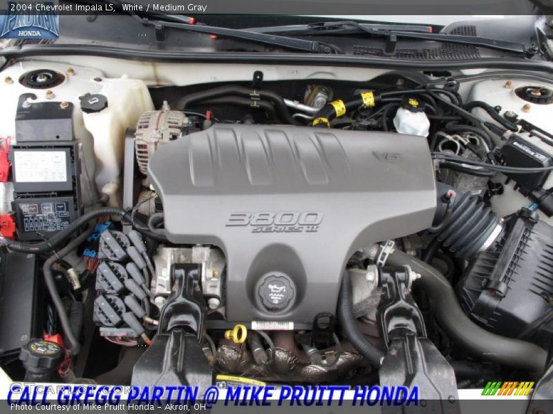 White / Medium Gray 2004 Chevrolet Impala LS