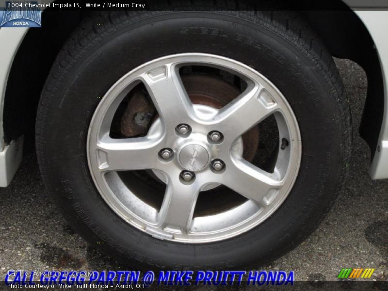 White / Medium Gray 2004 Chevrolet Impala LS