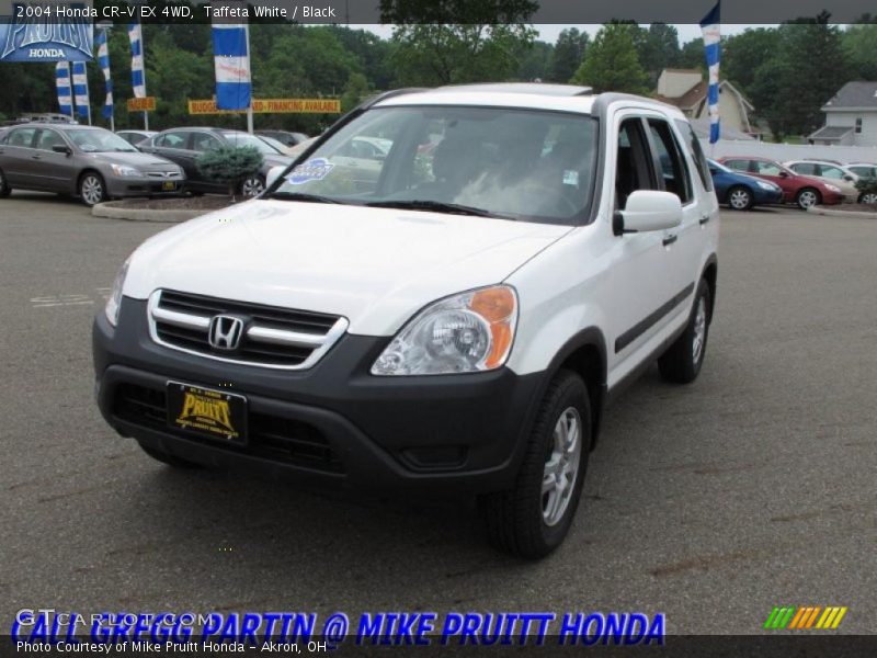 Taffeta White / Black 2004 Honda CR-V EX 4WD