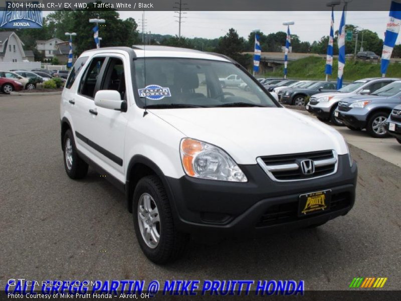 Taffeta White / Black 2004 Honda CR-V EX 4WD