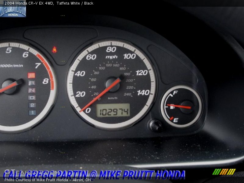 Taffeta White / Black 2004 Honda CR-V EX 4WD