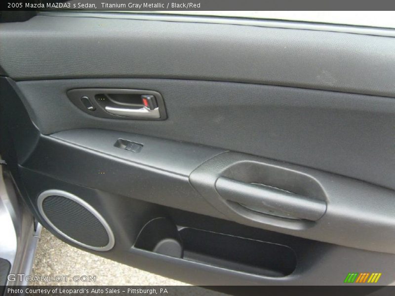 Titanium Gray Metallic / Black/Red 2005 Mazda MAZDA3 s Sedan