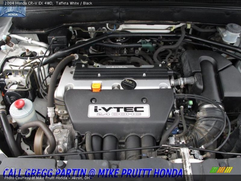 Taffeta White / Black 2004 Honda CR-V EX 4WD