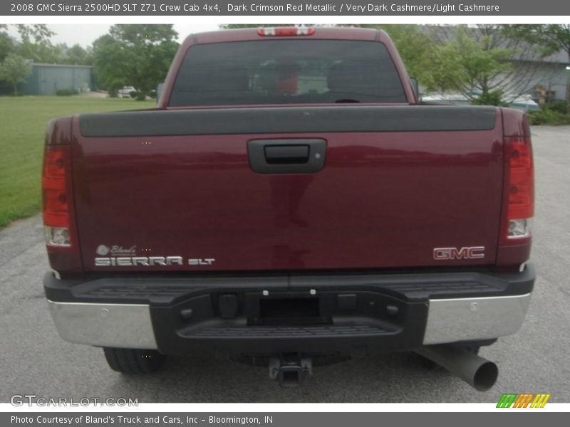 Dark Crimson Red Metallic / Very Dark Cashmere/Light Cashmere 2008 GMC Sierra 2500HD SLT Z71 Crew Cab 4x4