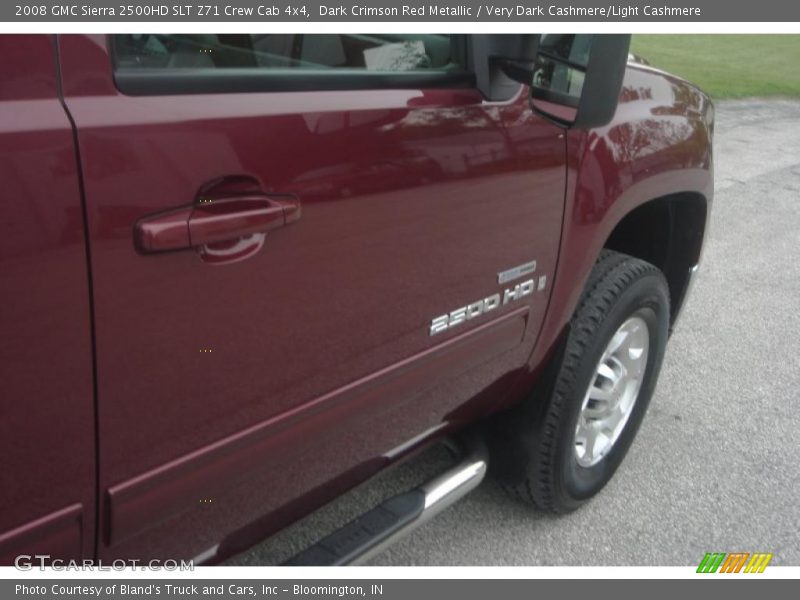 Dark Crimson Red Metallic / Very Dark Cashmere/Light Cashmere 2008 GMC Sierra 2500HD SLT Z71 Crew Cab 4x4