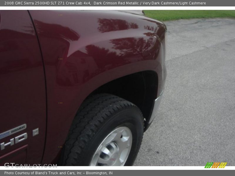 Dark Crimson Red Metallic / Very Dark Cashmere/Light Cashmere 2008 GMC Sierra 2500HD SLT Z71 Crew Cab 4x4
