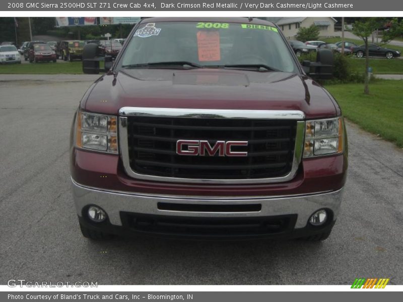 Dark Crimson Red Metallic / Very Dark Cashmere/Light Cashmere 2008 GMC Sierra 2500HD SLT Z71 Crew Cab 4x4