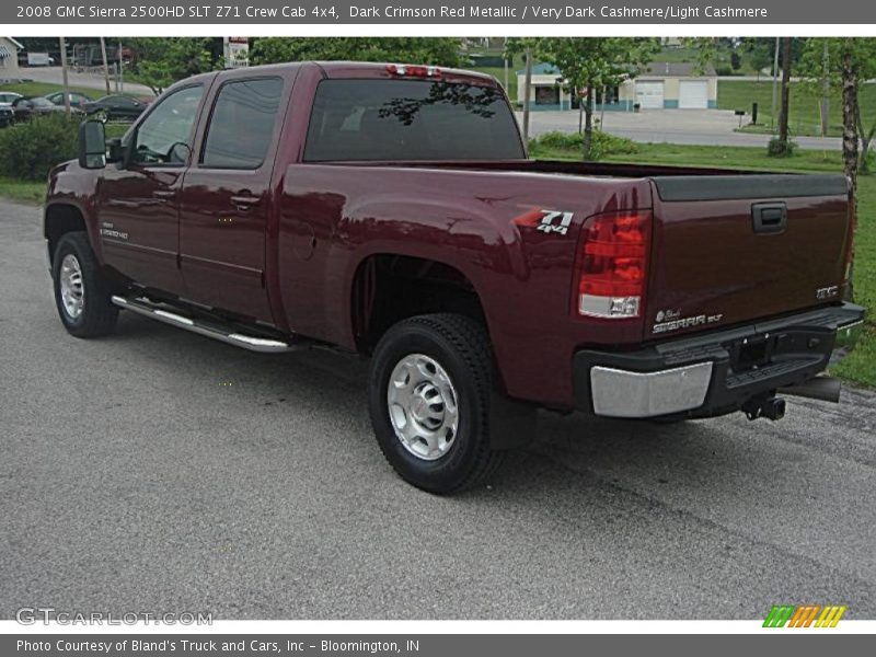Dark Crimson Red Metallic / Very Dark Cashmere/Light Cashmere 2008 GMC Sierra 2500HD SLT Z71 Crew Cab 4x4