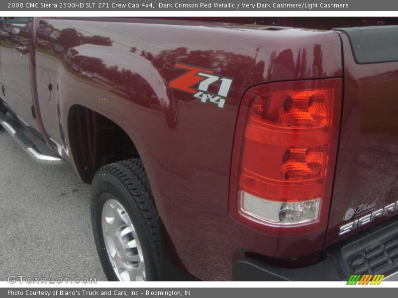 Dark Crimson Red Metallic / Very Dark Cashmere/Light Cashmere 2008 GMC Sierra 2500HD SLT Z71 Crew Cab 4x4