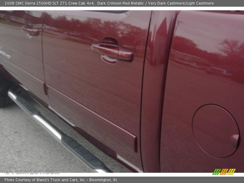 Dark Crimson Red Metallic / Very Dark Cashmere/Light Cashmere 2008 GMC Sierra 2500HD SLT Z71 Crew Cab 4x4