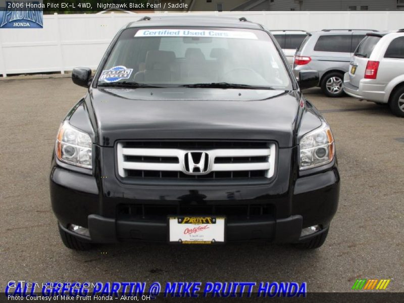 Nighthawk Black Pearl / Saddle 2006 Honda Pilot EX-L 4WD